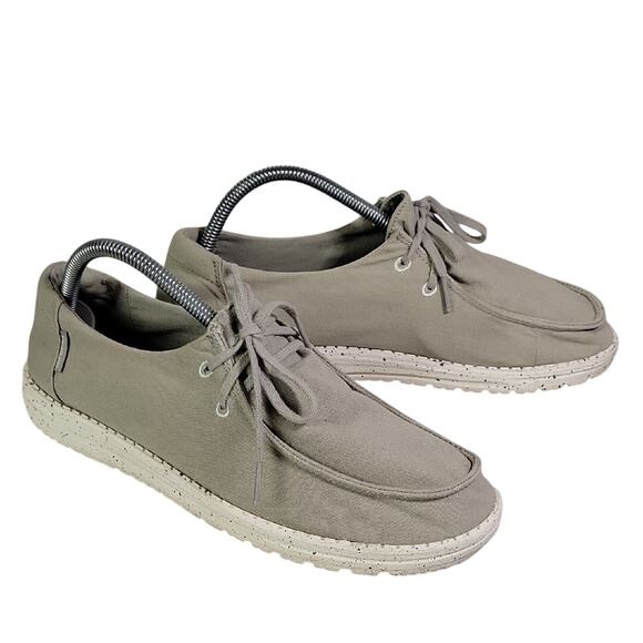 Hey Dude Wendy Grey Slip On Tie Loafers Womens Size 10 - Picture 1 of 10